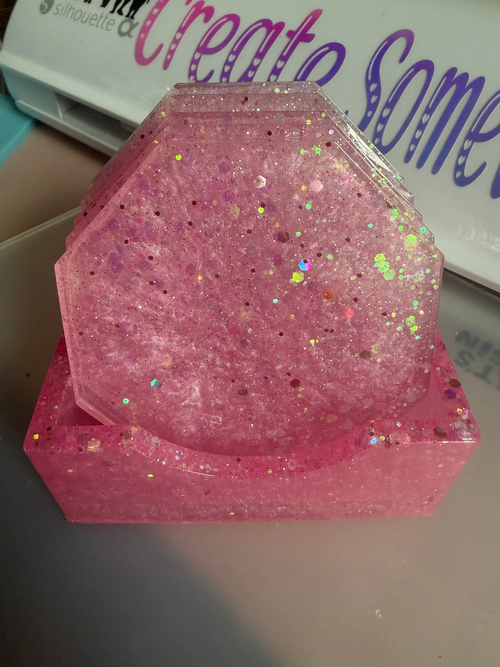 Light Pink Coaster Set