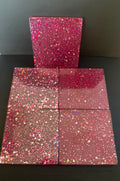 Pink Square Coaster Set