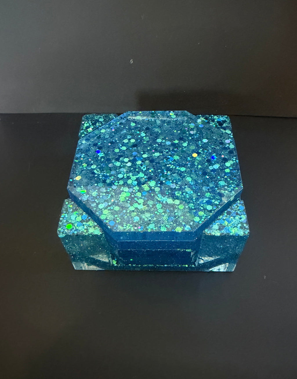 Blue Octagon Coaster Set