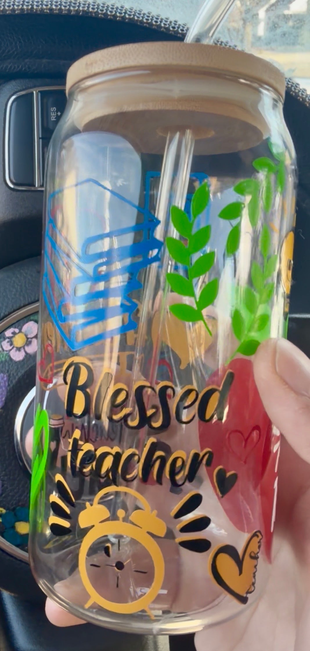 Vinyl Glass Tumbler 20oz