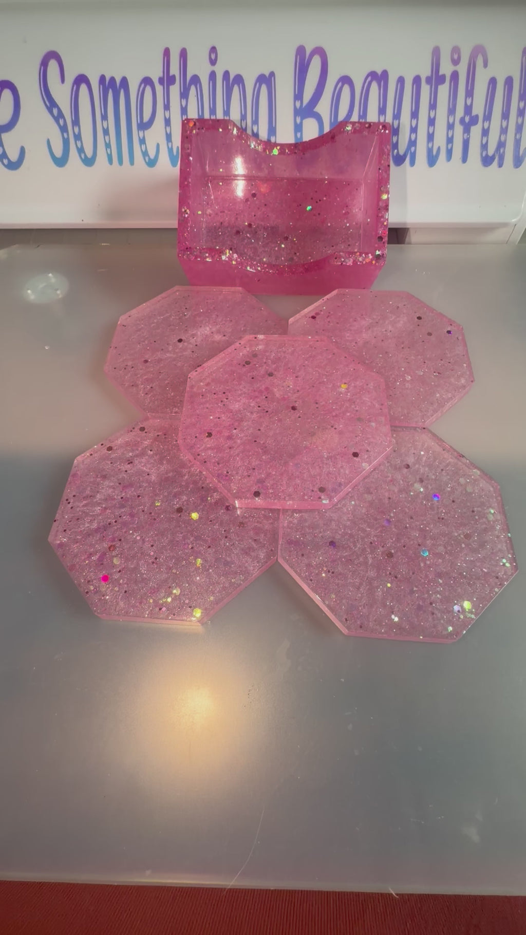 Light Pink Coaster Set