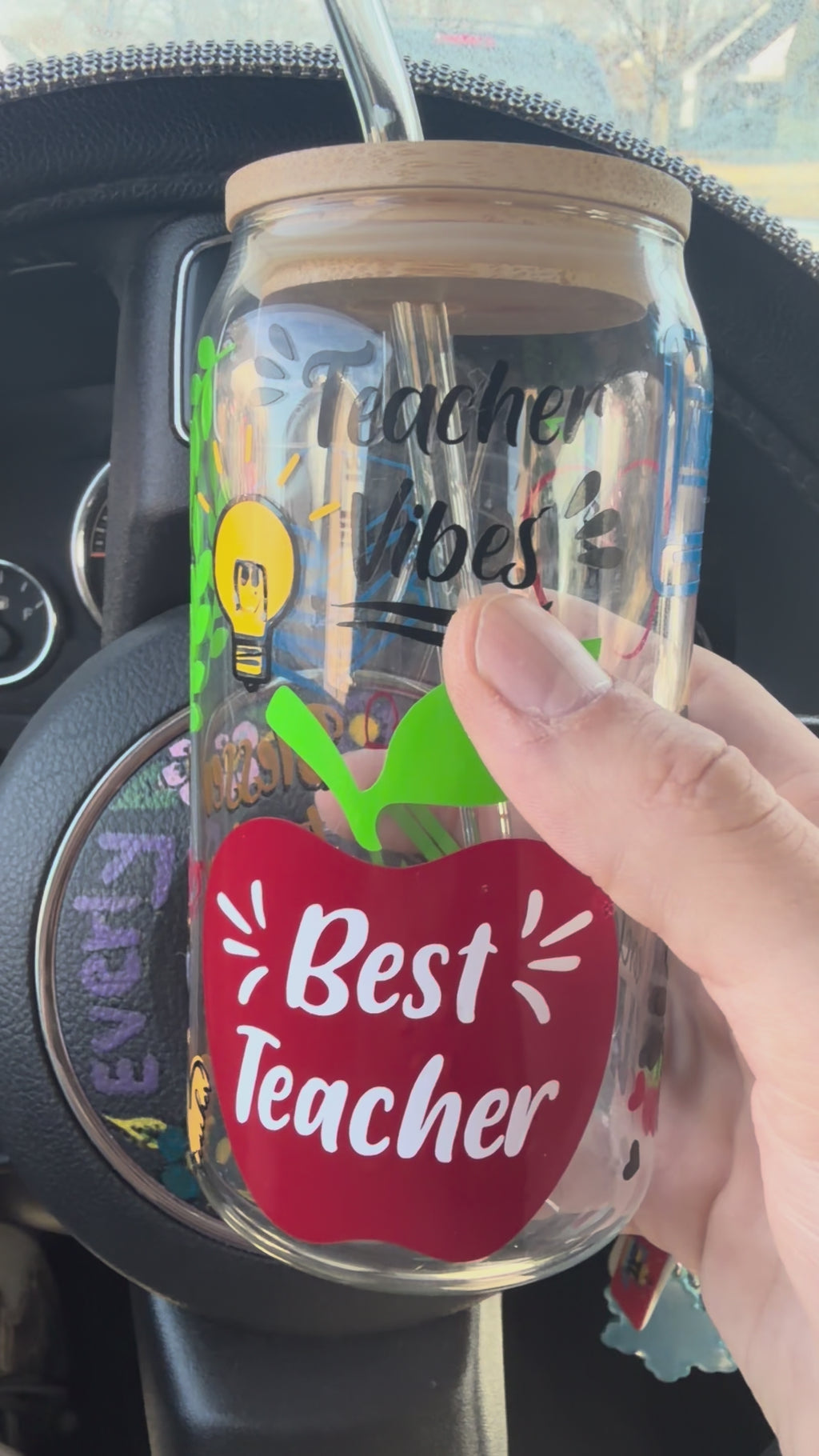 Vinyl Glass Tumbler 20oz